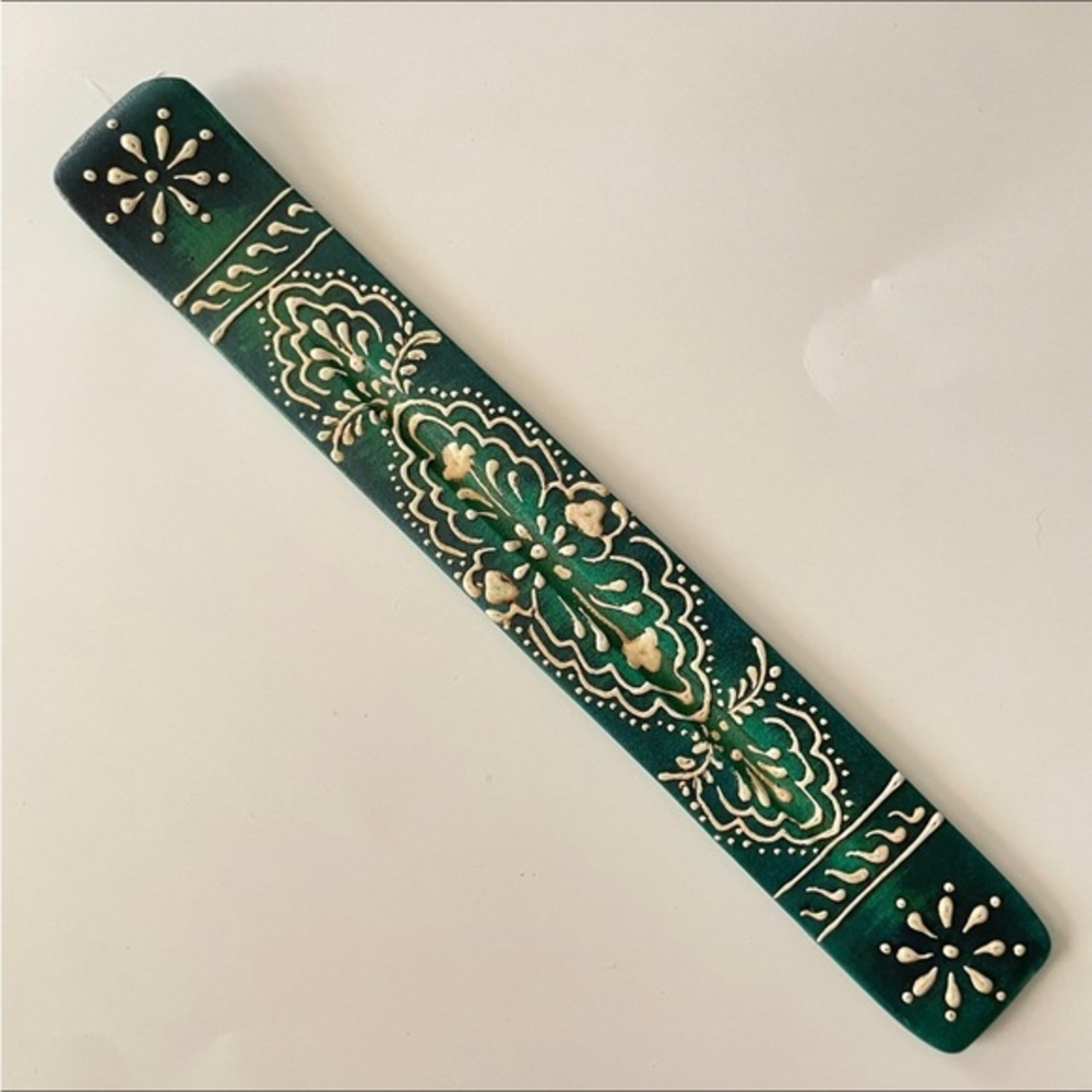 Green Henna Acrylic Incense Ash Catcher
